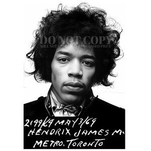 Jimi Hendrix Mugshot Photograph 11 X 17 | RARE 1969 Mug Shot | Poster Art Print